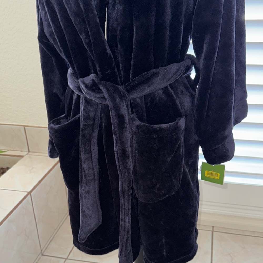 Kate Spade Navy Embroidered Robe - Picture 8 of 14